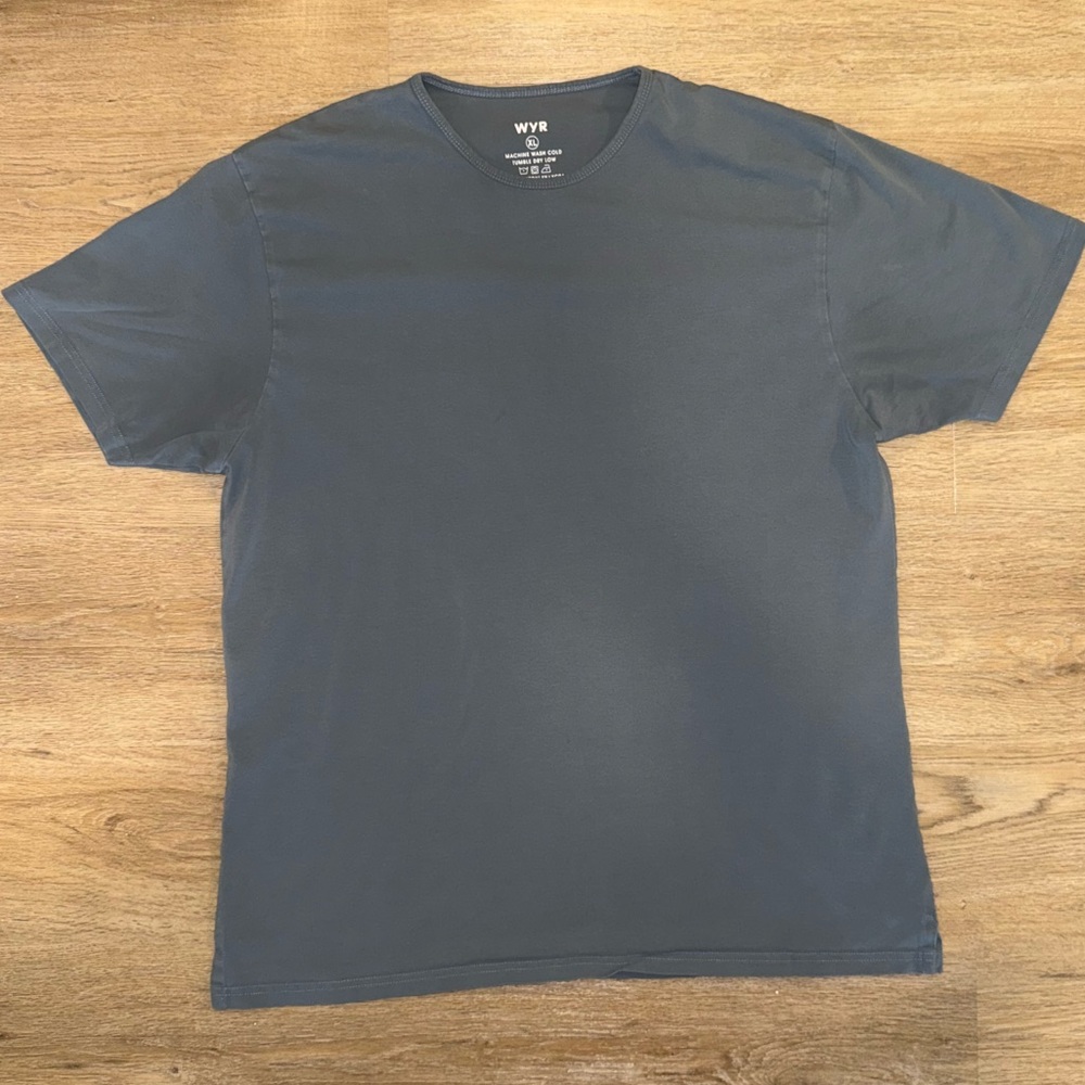 WYR Premium Gray Men's Split-Hem Tee - XL